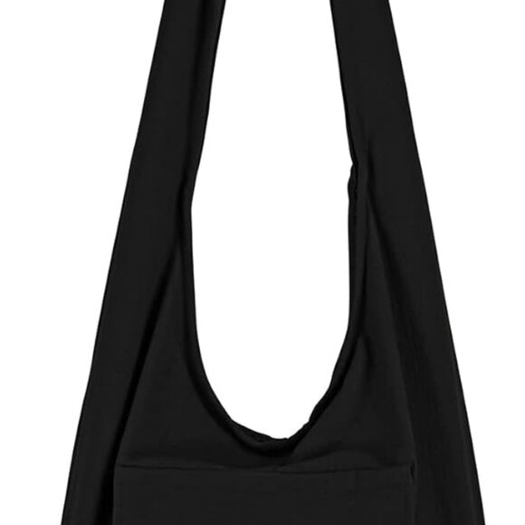 Boho Crossbody Bag Cotton Unisex Lightweight Travel Purse with Zipper - Picture 1 of 7